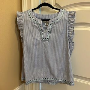 Vineyard Vine Woven Top, never worn